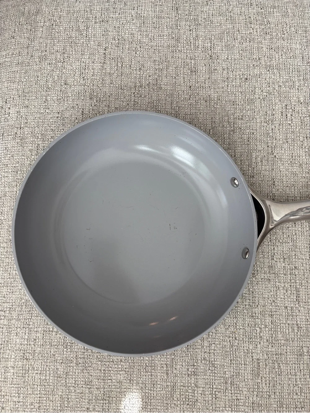 Caraway 3 Qt Ceramic Nonstick Sauté Pan with Lid Navy Blue - Picture 6 of 9